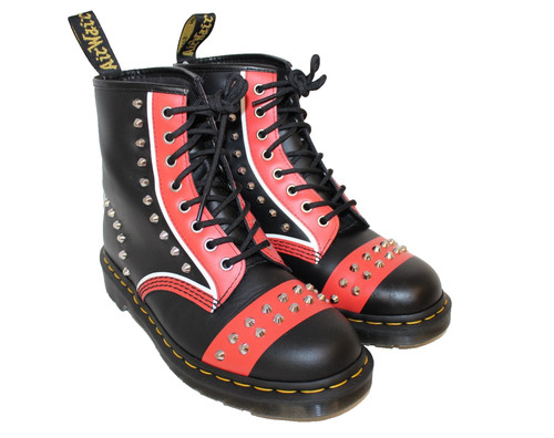 Doc martens red black spike - dr,