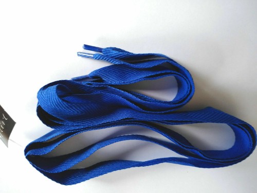 Flat blue laces - 1,