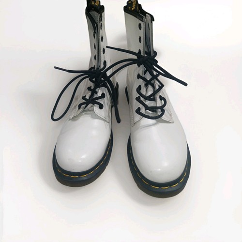 Martens white leather 8 - ,