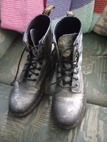 Doc martens silver metallic - martens,