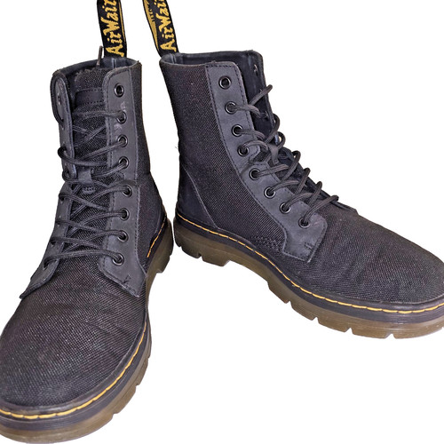 Doc martens black canvas ankle - doc,