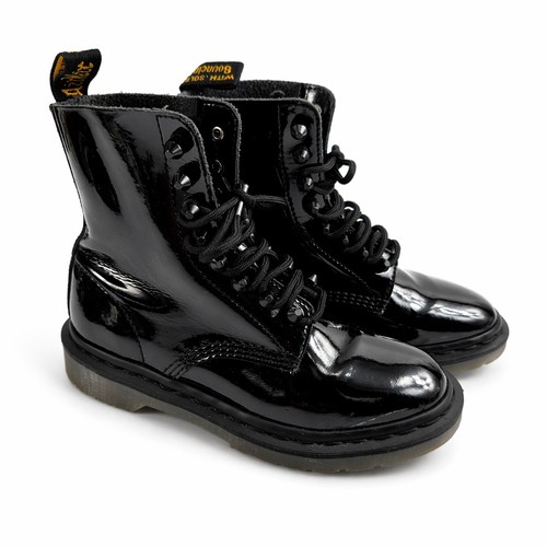 Martens black patent - black,